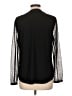Kasper Black Long Sleeve Blouse Size L - photo 2