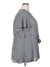 Torrid 100% Polyester Checkered-gingham Gray Casual Dress Size 2X Plus (2) - photo 4