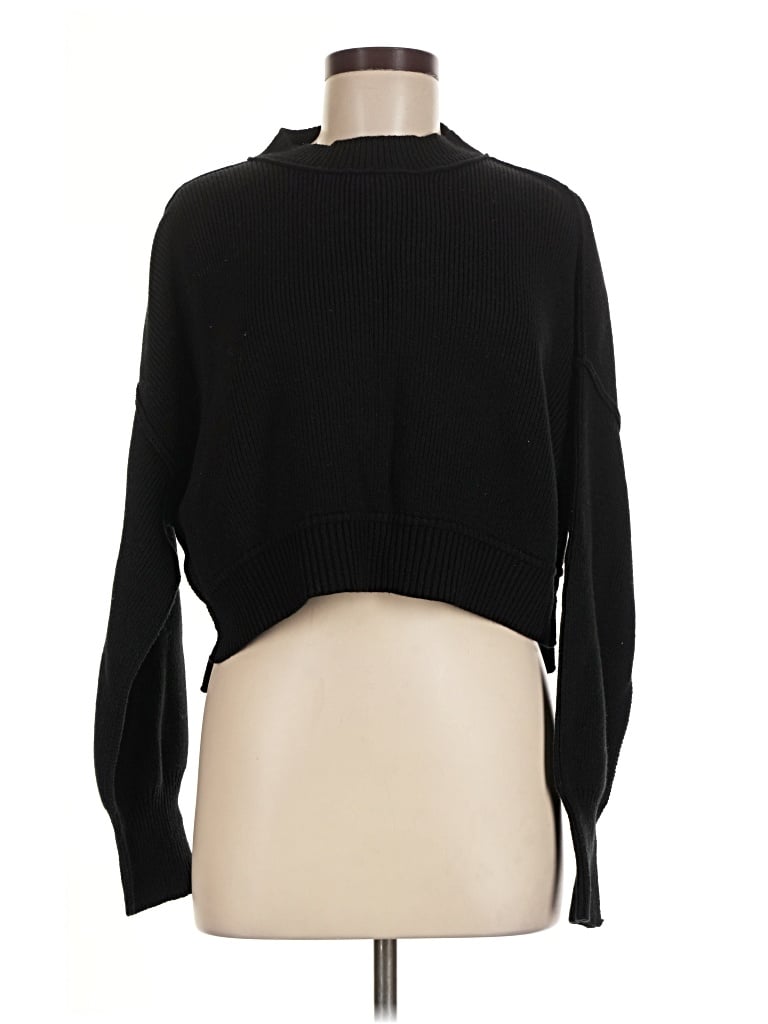 Pre-owned Assorted Brands Turtleneck Sweater In Black