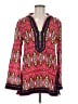 Tory Burch 100% Cotton Red Long Sleeve Blouse Size 6 - photo 1