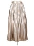 Ann Taylor LOFT 100% Polyester Metallic Silver Formal Skirt Size 2 (petite) - photo 1