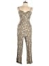 As U Wish 100% Rayon Paisley Tan Jumpsuit Size M - photo 1