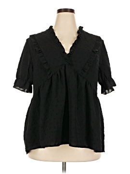 Shein Curve Short Sleeve Blouse