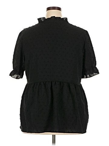 Shein Curve Short Sleeve Blouse (view 2)