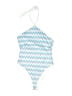L Space Argyle Blue One Piece Swimsuit Size S - photo 1