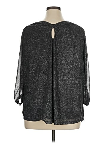 Always Indigo 3/4 Sleeve Blouse (view 2)