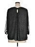 Always Indigo 100% Polyester Metallic Gray 3/4 Sleeve Blouse Size 1X - photo 2