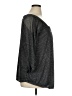 Always Indigo 100% Polyester Metallic Gray 3/4 Sleeve Blouse Size 1X - photo 4