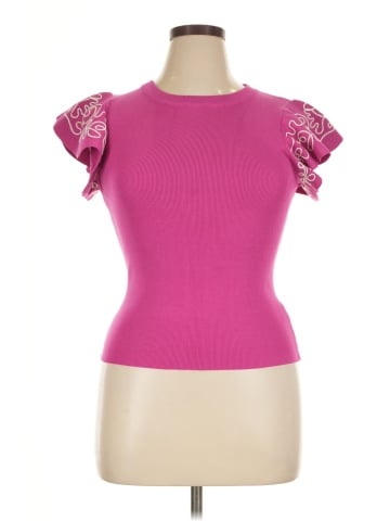 Hem & Thread Pullover Sweater (view 1)
