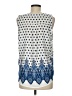 Forever 21 100% Polyester Blue Sleeveless Blouse Size M - photo 2