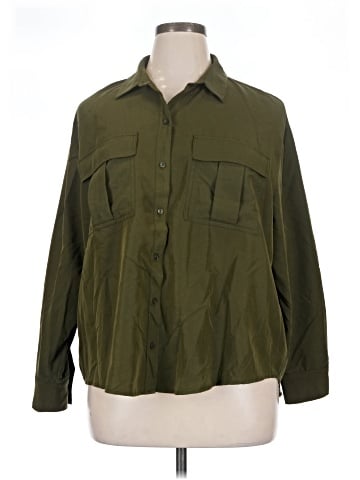 Old Navy 3/4 Sleeve Button-Down Shirt (view 1)