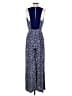 Elevenses 100% Rayon Paisley Blue Jumpsuit Size 2 - photo 2