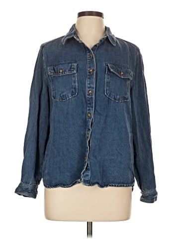Velvet Heart Long Sleeve Button-Down Shirt (view 1)