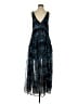 Free People 100% Polyester Tie-dye Blue Cocktail Dress Size S - photo 1
