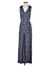 Elevenses 100% Rayon Paisley Blue Jumpsuit Size 2 - photo 1