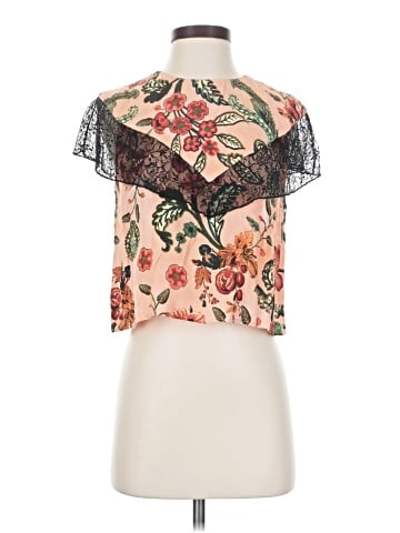 Zara TRF Short Sleeve Blouse (view 1)
