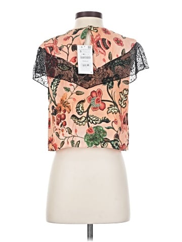 Zara TRF Short Sleeve Blouse (view 2)