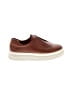 J/Slides 100% Leather Brown Sneakers Size 8 1/2 - photo 1