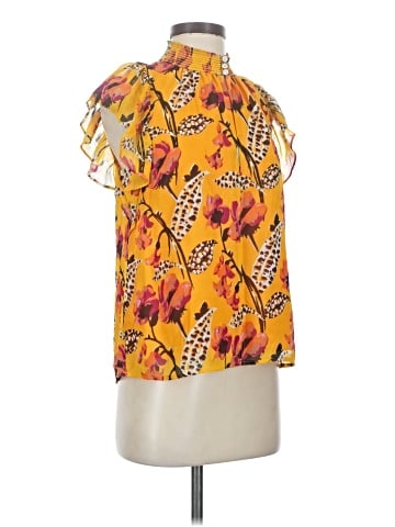 A.L.C. Short Sleeve Silk Top (view 1)