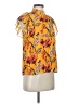 A.L.C. 100% Silk Yellow Short Sleeve Silk Top Size 0 - photo 1