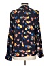 The Limited 100% Polyester Print Blue Long Sleeve Blouse Size L - photo 2