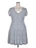 SO Solid Gray Casual Dress Size 2X - photo 2