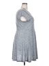 SO Solid Gray Casual Dress Size 2X - photo 4