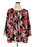 Roz & Ali 100% Polyester Black 3/4 Sleeve Blouse Size 2X - photo 1