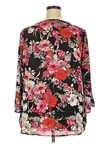 Roz & Ali 3/4 Sleeve Blouse (view 2)