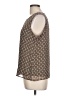 Christopher & Banks 100% Polyester Brown Sleeveless Top Size L - photo 5