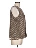 Christopher & Banks 100% Polyester Brown Sleeveless Top Size L - photo 4