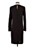 DKNY 100% Polyester Solid Brown Casual Dress Size 4 - photo 2