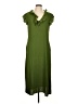 Unbranded 100% Polyester Solid Green Casual Dress Size L - photo 1