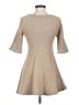 BCBGMAXAZRIA Chevron-herringbone Tan Casual Dress Size XXSEstimated - photo 2