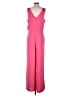 Just Fab Solid Pink Jumpsuit Size M - photo 2