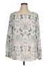Violet & Claire 100% Polyester Silver Long Sleeve Blouse Size XL - photo 1