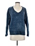 Gap 100% Polyester Metallic Blue Pullover Sweater Size S - photo 1