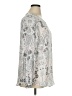 Violet & Claire 100% Polyester Silver Long Sleeve Blouse Size XL - photo 4