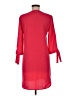 Donna Ricco Solid Red Casual Dress Size 6 - photo 2