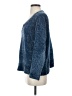 Gap 100% Polyester Metallic Blue Pullover Sweater Size S - photo 5