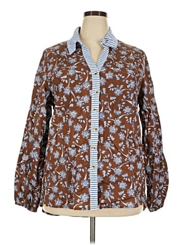 chic soul (chicsoul.com) Long Sleeve Button-Down Shirt (view 1)