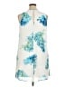 Calvin Klein 100% Polyester Print White Casual Dress Size 14 - photo 2