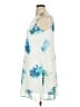Calvin Klein 100% Polyester Print White Casual Dress Size 14 - photo 5