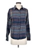 PrAna Stripes Blue Long Sleeve Button-Down Shirt Size XS - photo 1