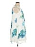 Calvin Klein 100% Polyester Print White Casual Dress Size 14 - photo 4