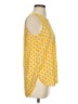 MICHAEL Michael Kors 100% Polyester Yellow Sleeveless Blouse Size S - photo 4