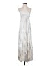 Mossimo Supply Co. 100% Rayon Metallic Silver Casual Dress Size S - photo 1