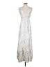 Mossimo Supply Co. 100% Rayon Metallic Silver Casual Dress Size S - photo 2