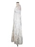 Mossimo Supply Co. 100% Rayon Metallic Silver Casual Dress Size S - photo 5