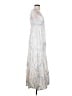 Mossimo Supply Co. 100% Rayon Metallic Silver Casual Dress Size S - photo 4